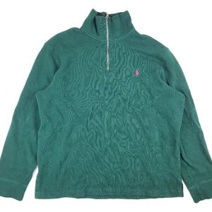 POLO RALPH LAUREN Men's GREEN PONY Sweater L